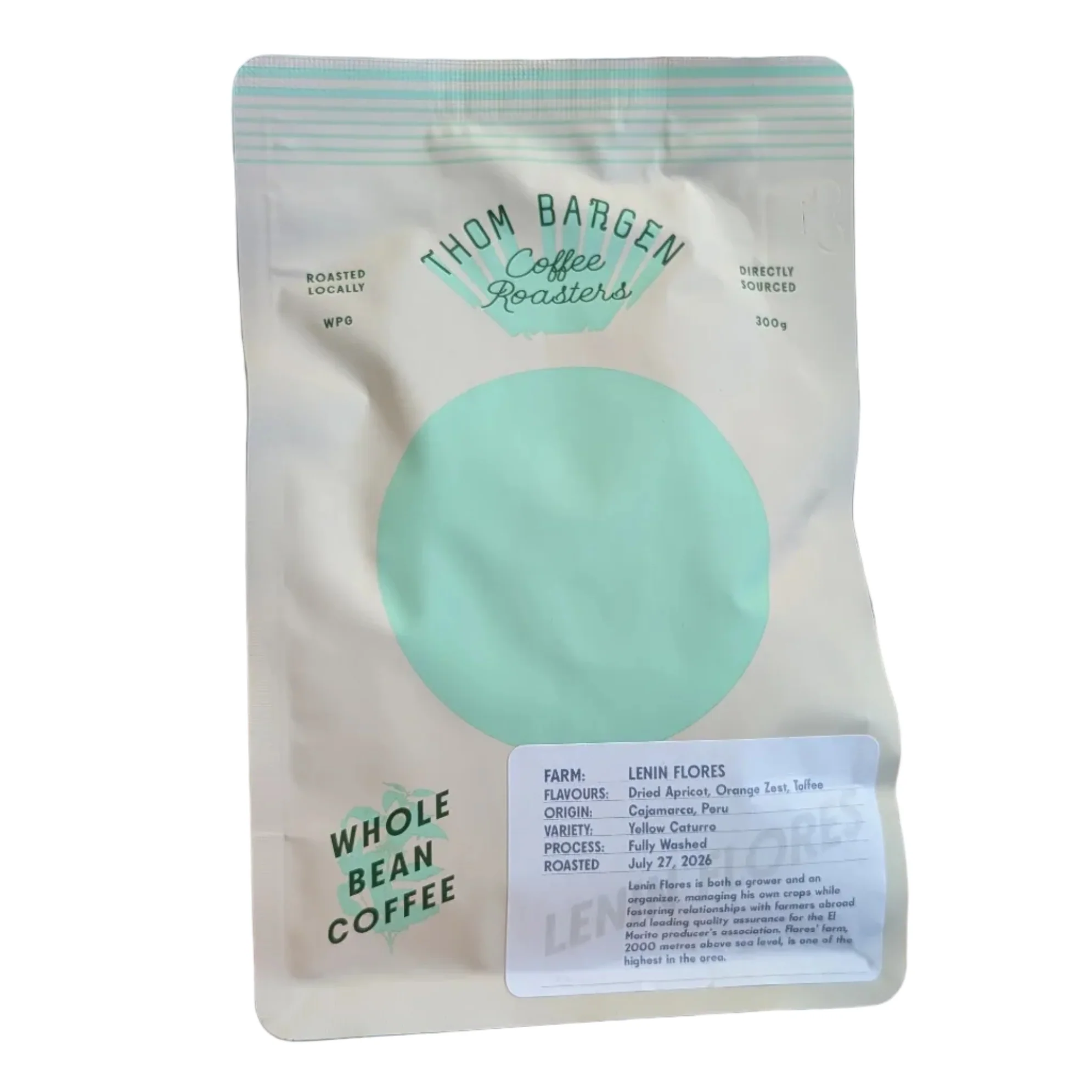 Thom Bargen Coffee Roasters Thom Bargen - Peru - Lenin Flores Coffee Beans — Tea