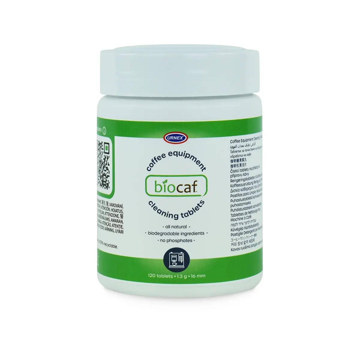 Urnex Biocaf Coffee Equipment Cleaning Tablets - 120 Tablets — Catalog Product
