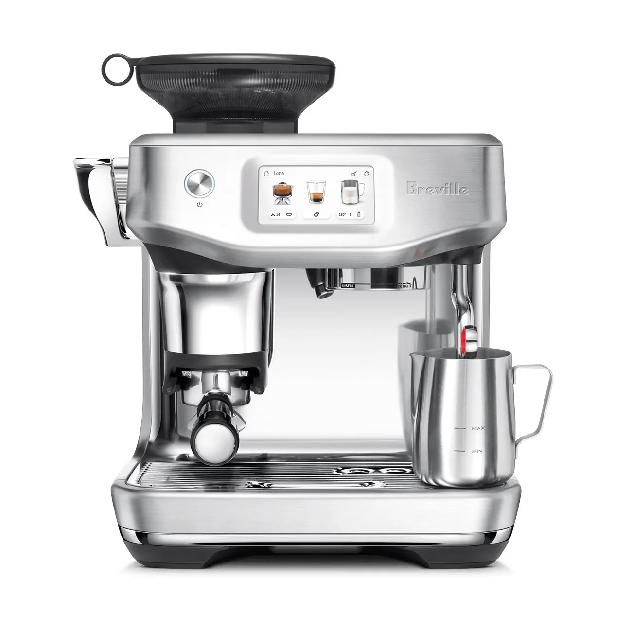 Breville Barista Touch Impress Espresso Machine - Sea Salt Brass — Cup
