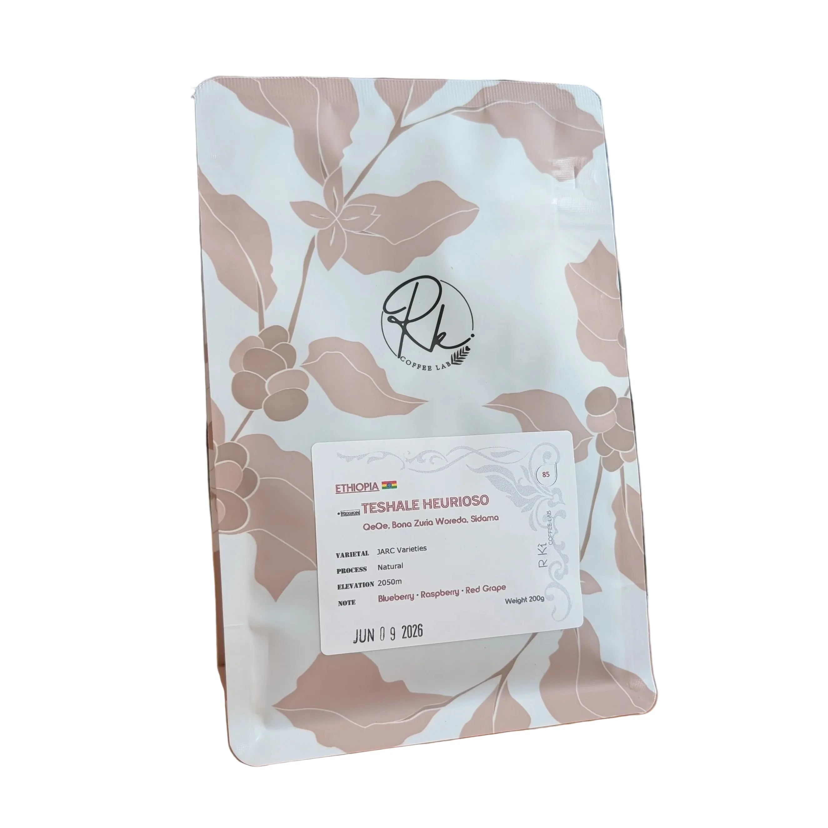 R Ki Coffee Lab - Ethiopia-Teshale Heurioso-QeQe Bona Zuria Woreda Coffee Beans — Tea