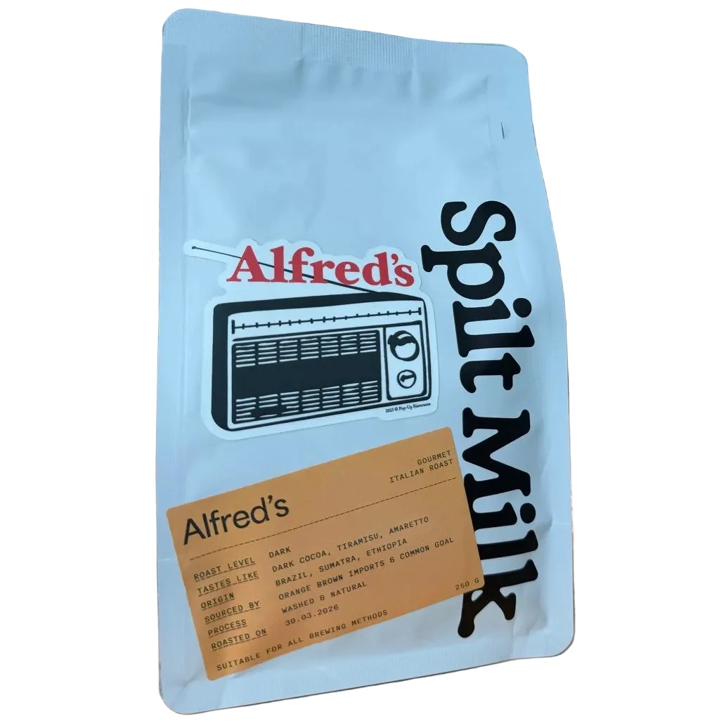 Spilt Milk - Alfred's Espresso Coffee Beans — Tea