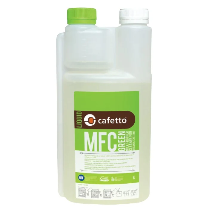 Cafetto Daily Milk Frother Cleaner (MFC) Green — Bottle