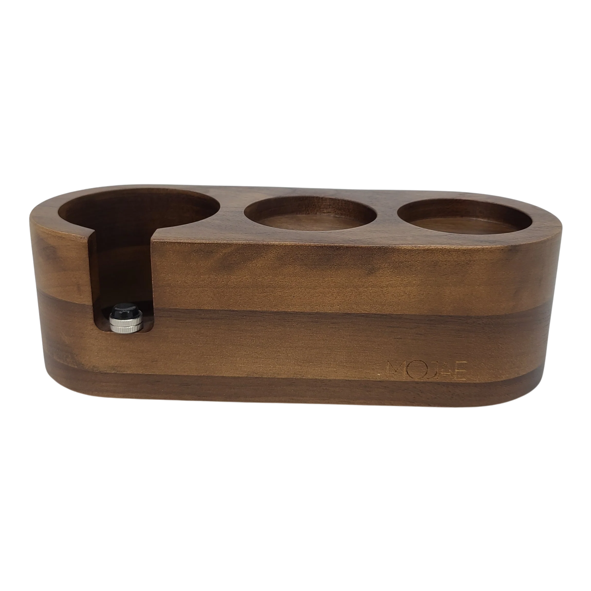 Mojae Walnut Tamping Station - 3 Slots - 58mm — Bar
