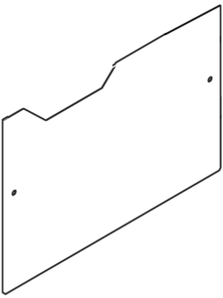 Rancilio Silvia Back-splash Panel Moulding (V3) (Special Order) — Catalog Product