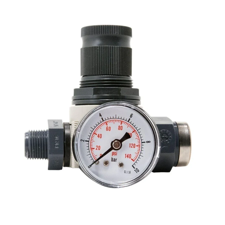 BWT Adjustable Water Pressure Reducer With Gauge — Bar