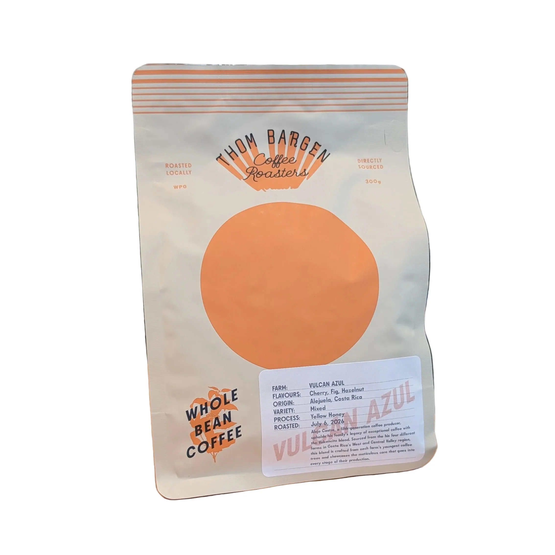 Thom Bargen Coffee Roasters Thom Bargen - Costa Rica - Vulcan Azul Coffee Beans — Tea