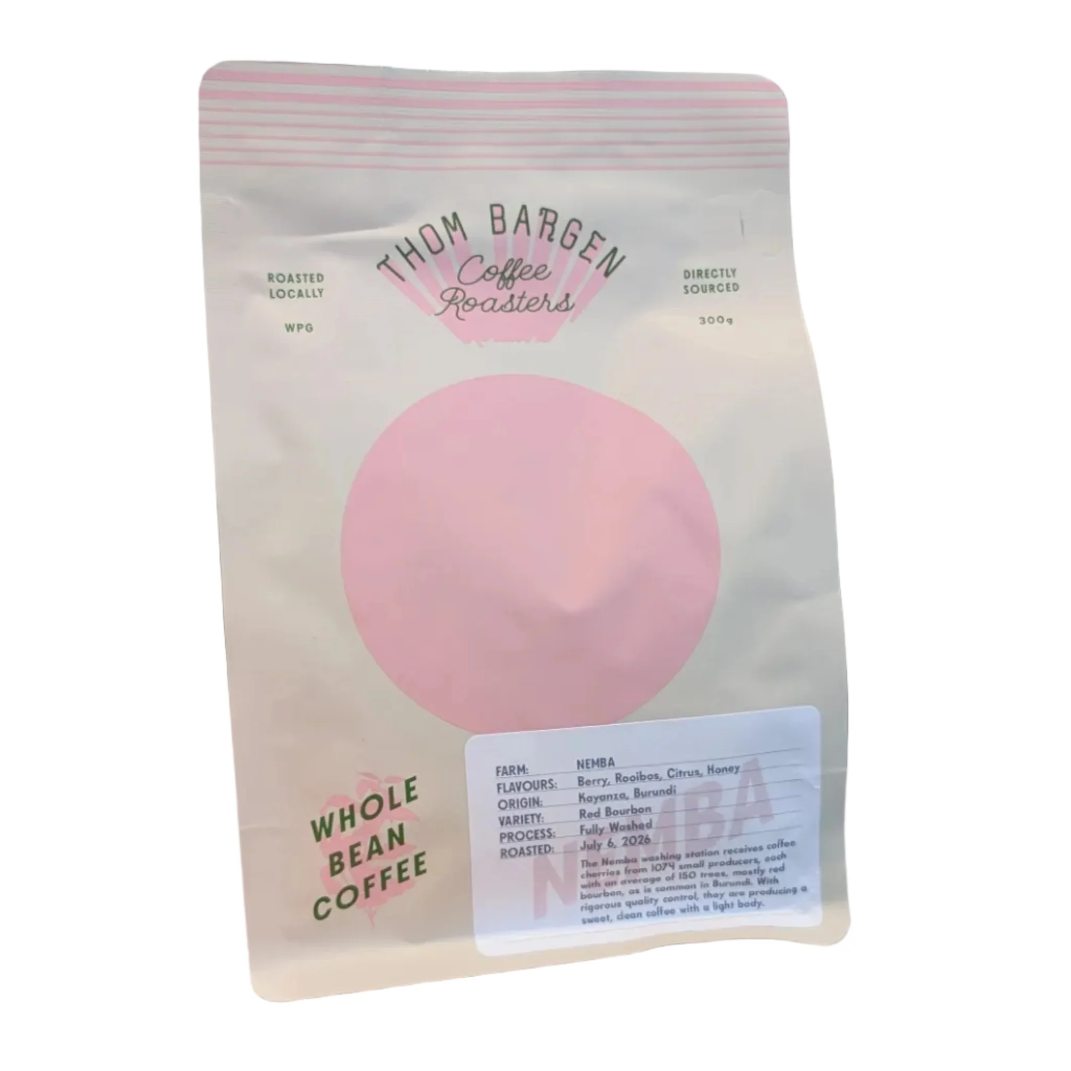Thom Bargen Coffee Roasters Thom Bargen - Burundi - Nemba Coffee Beans — Tea