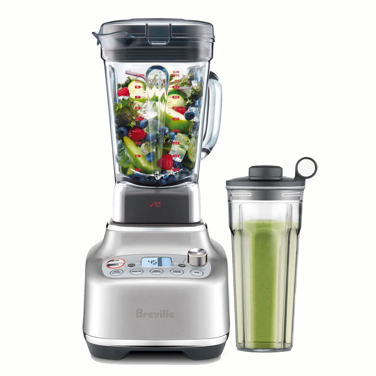 Breville Super QTM Blender - Brushed Stainless Steel — Cup