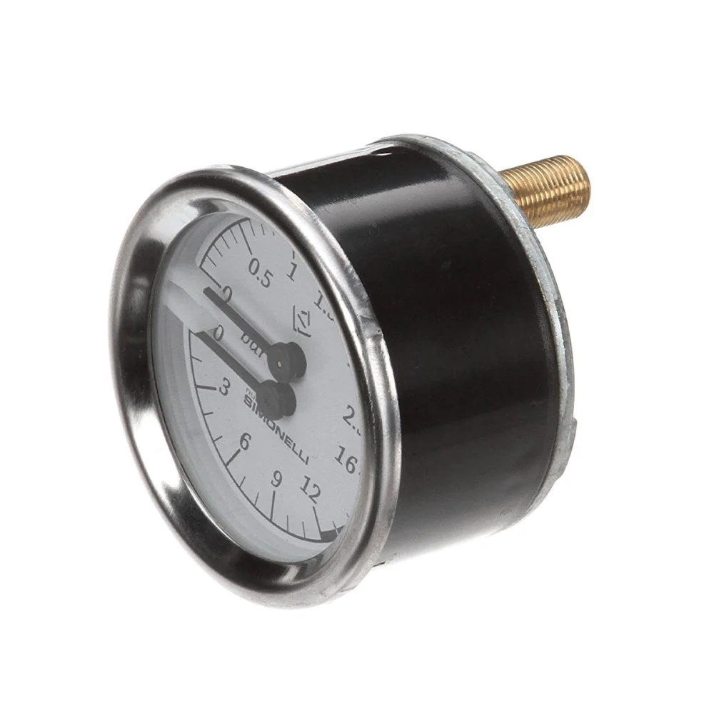 Nuova Simonelli Double Scale Pressure Gauge — Bar