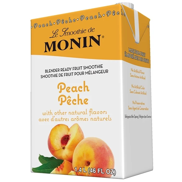 Monin Peach Smoothie Mix — Light