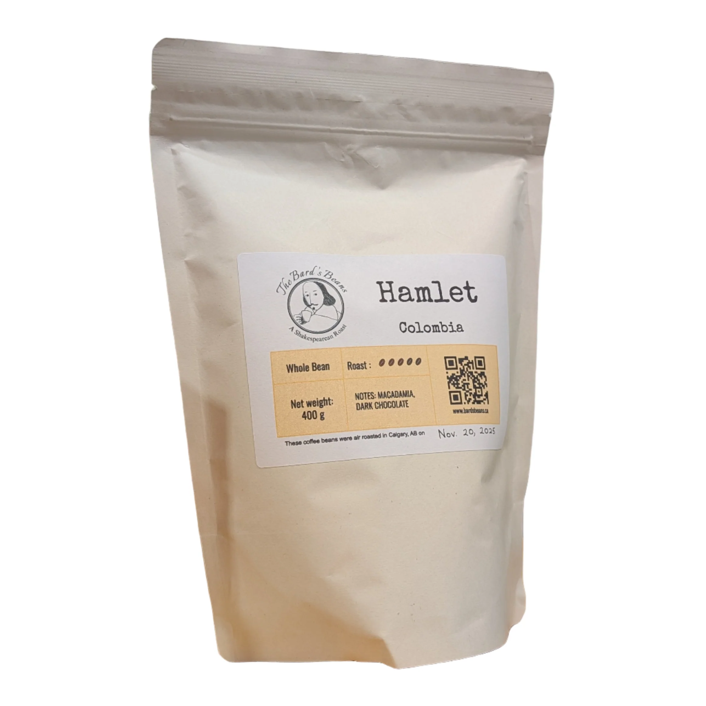 Bards Beans The Bard's Beans - Colombia - Hamlet Coffee Beans — Tea